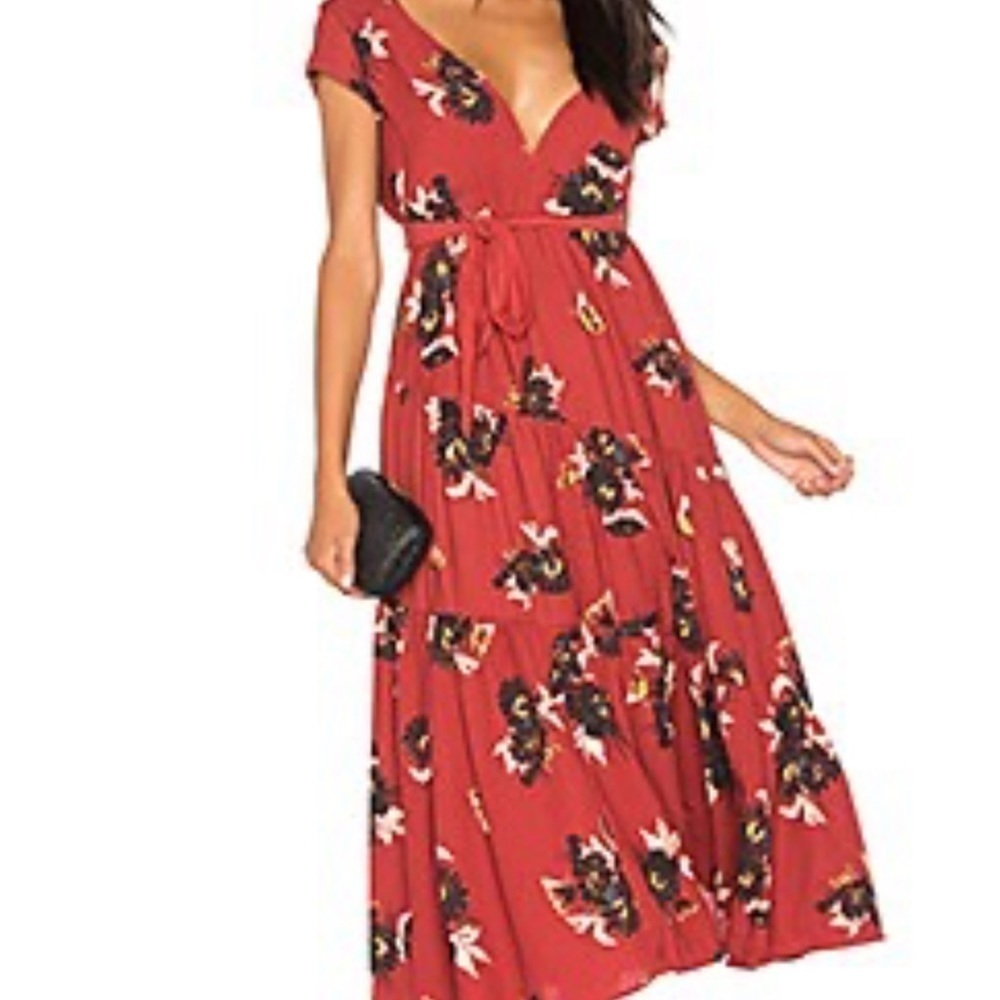 FREE People All I Got Floral Maxi Dress Size 0